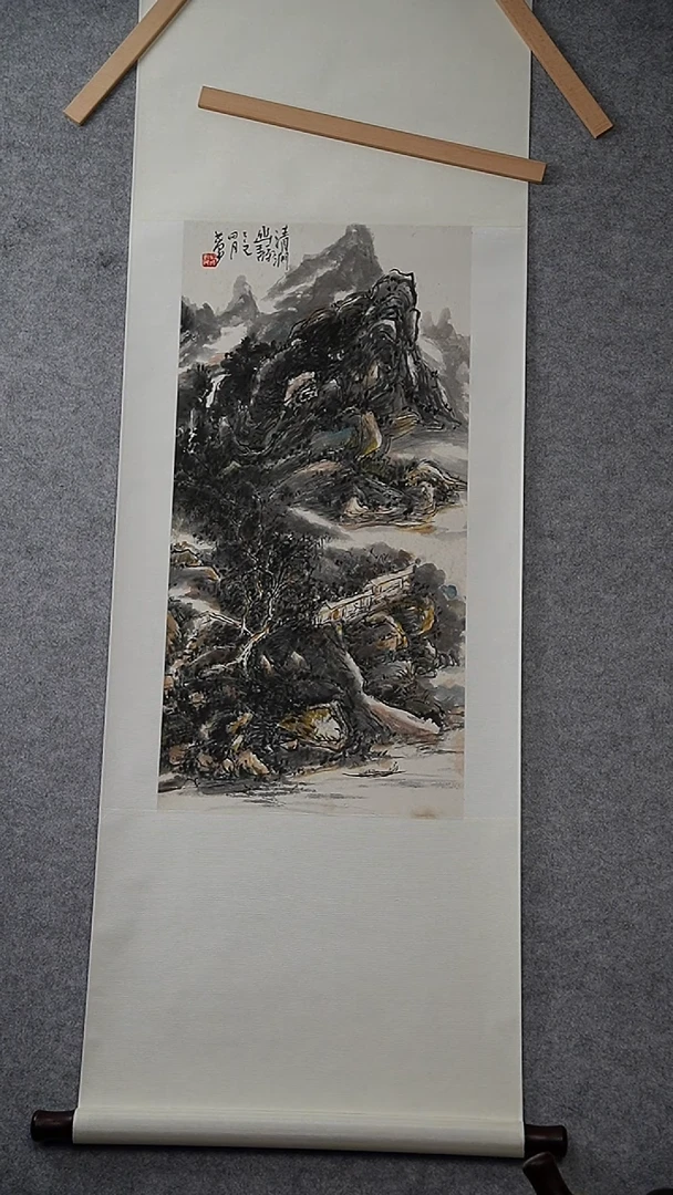 国画周全国老师绘画卷轴8894