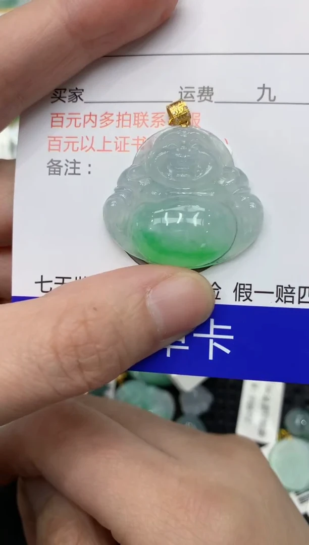 【闪购商品】翡翠颈饰18K金镶嵌11111111