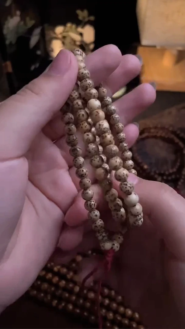 吊坠星月菩提精工级陈籽6圆珠长串（B）