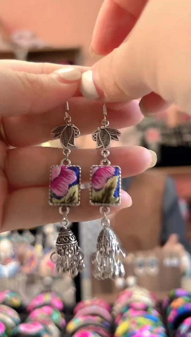 织绣艺枝独绣手工饰品125