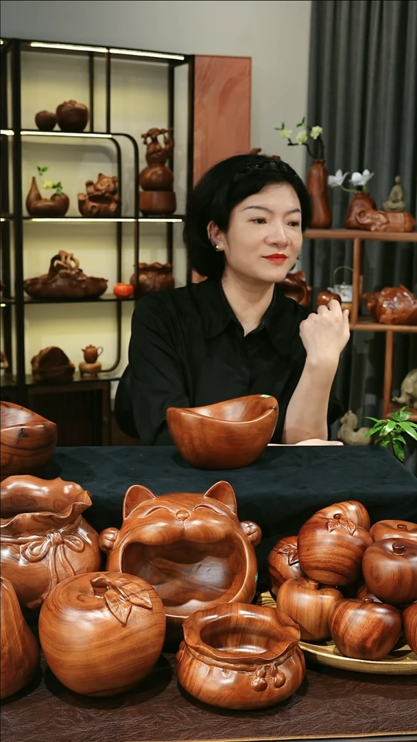 木MB011-1聚宝盆收纳摆件微瑕福利977