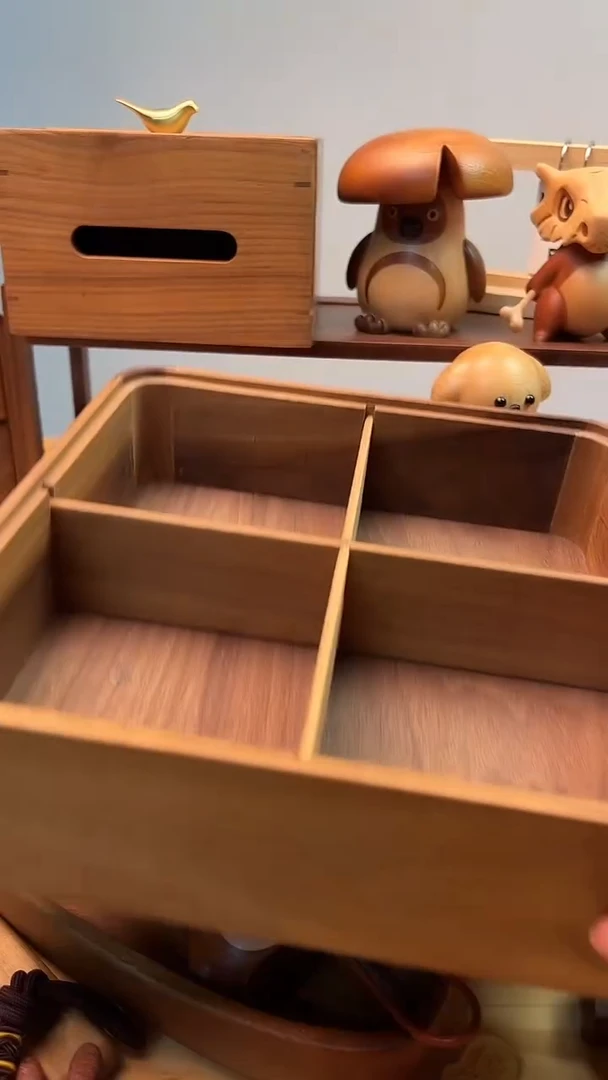 木质四宫格果盒