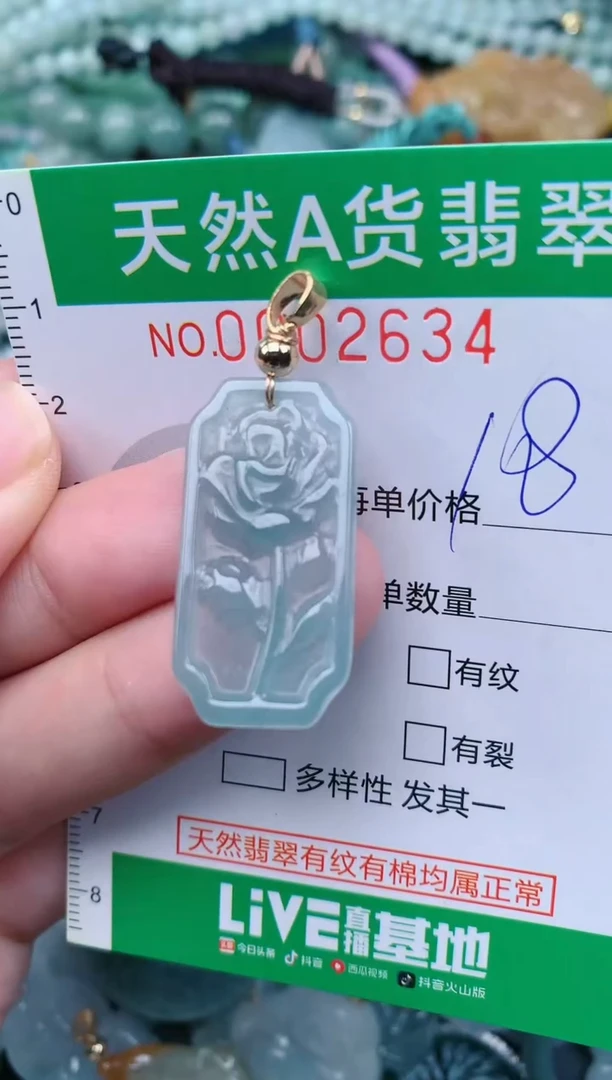 翡翠未镶嵌颈饰 .0002634