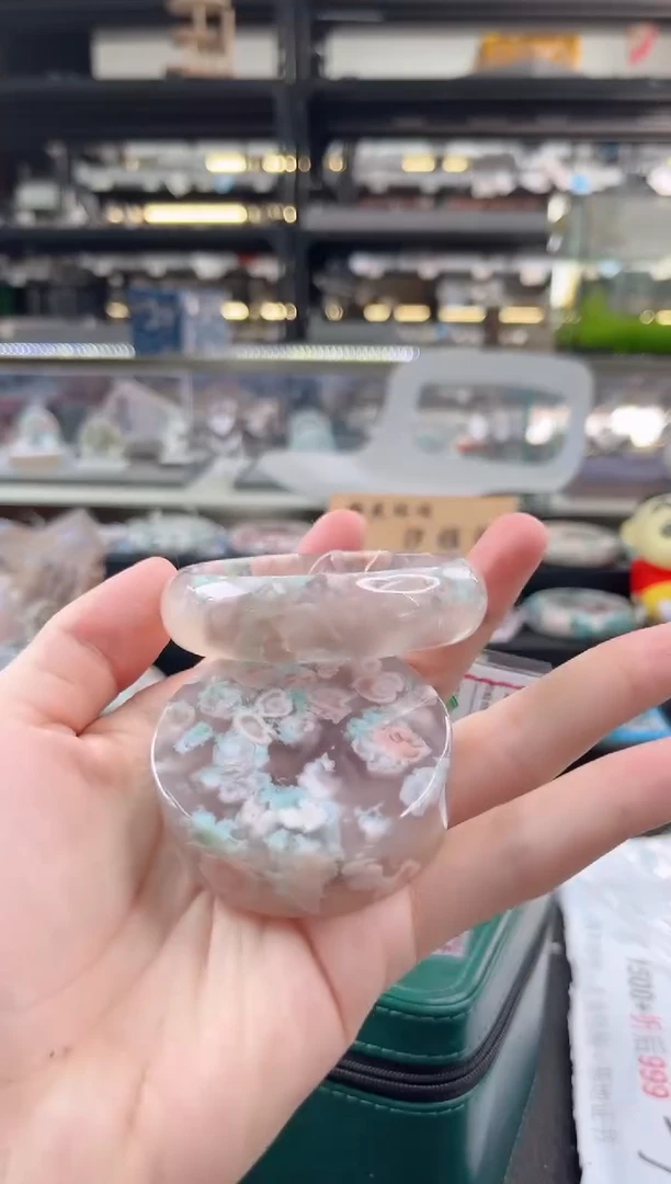 未镶嵌手镯石英质玉圈口 （赠品镯心）