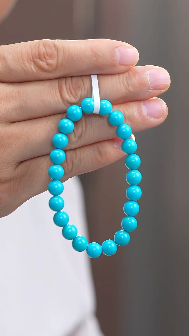 18K金镶嵌绿松石手链Y**卡1