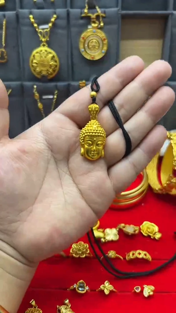 铜合金无佛头配黑绳时尚