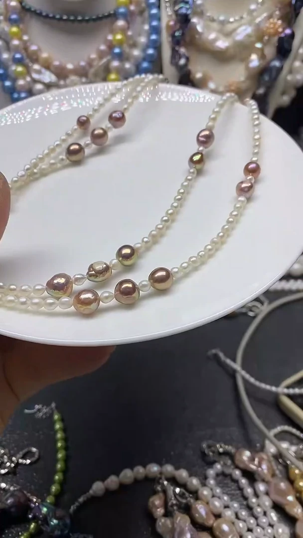 颈饰未镶嵌淡水珍珠多人