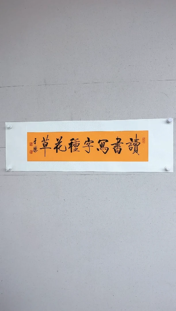 【闪购商品】于乐1平尺书法”读书写字种花草“