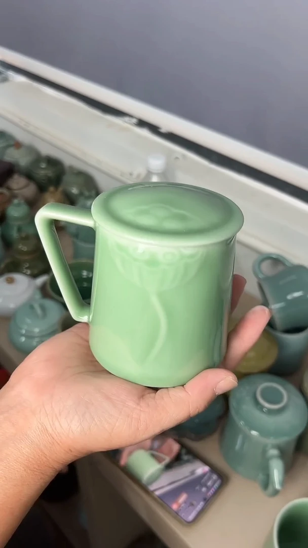 龙泉云间青瓷小米茶器