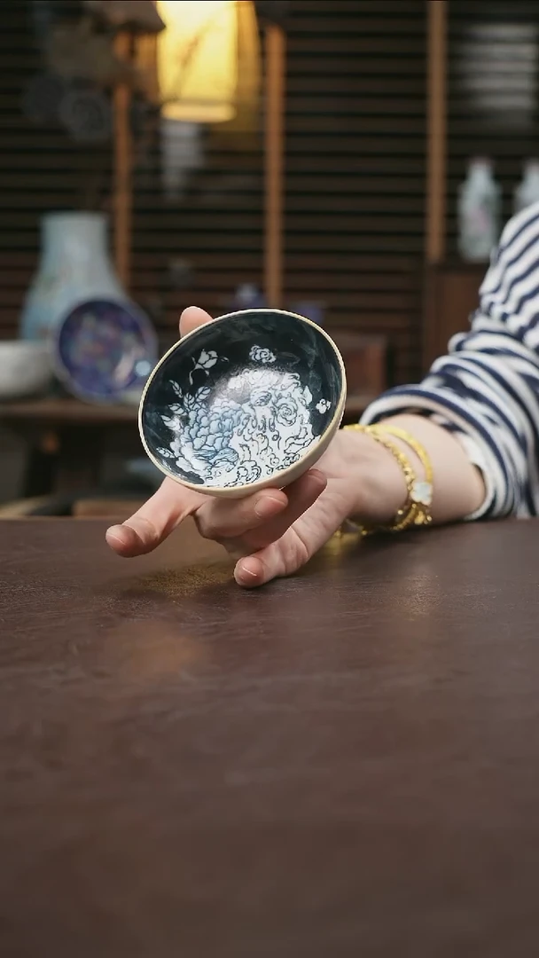 杯景德镇陶瓷杯碗柴烧多人