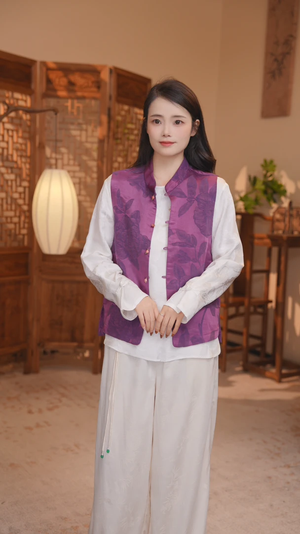 【绮斐】气质国风新款马甲0016