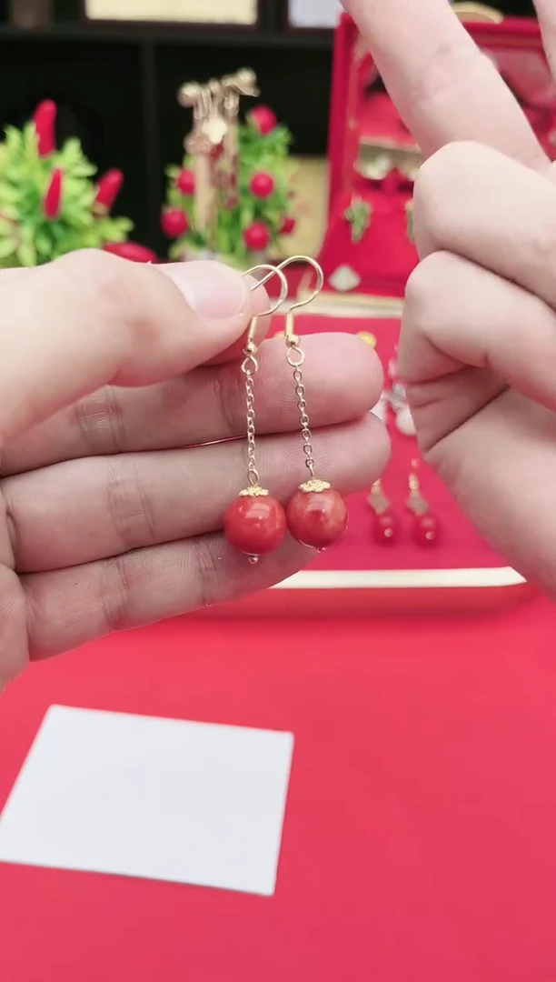 【闪购商品】玛瑙/玉髓耳钉银S925镶嵌118000