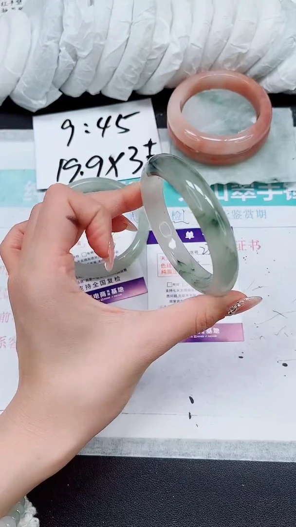 【闪购商品】石英质玉手镯未镶嵌A235-58/59