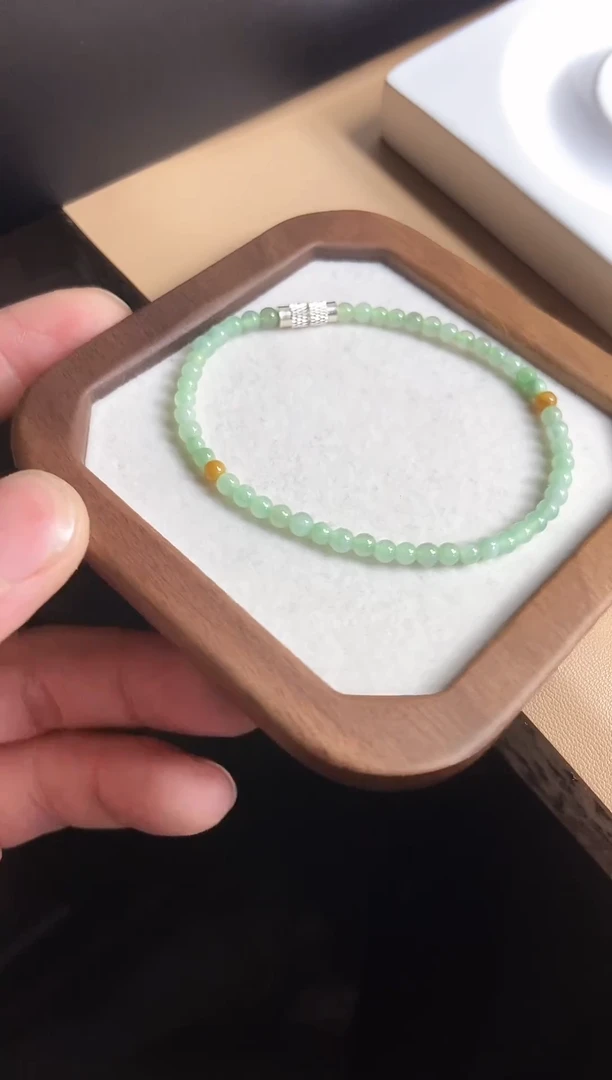 【闪购商品】翡翠手串未镶嵌天然翡翠A货手串39