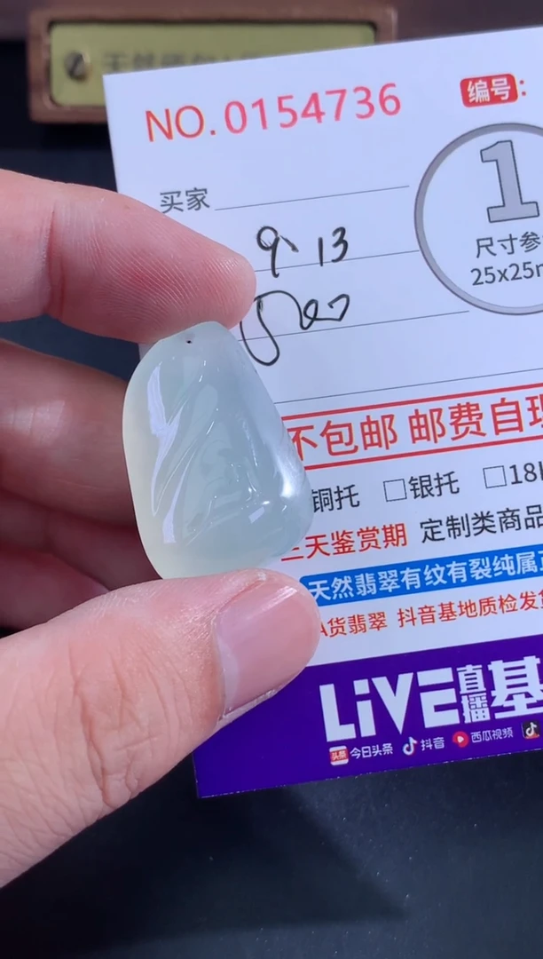 颈饰未镶嵌翡翠F****子天然缅甸A货翡翠