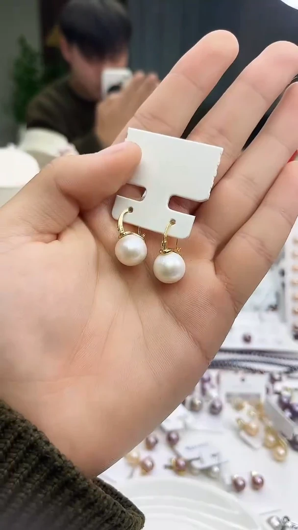 未镶嵌耳饰淡水珍珠白珠茶壶（多样性发一）