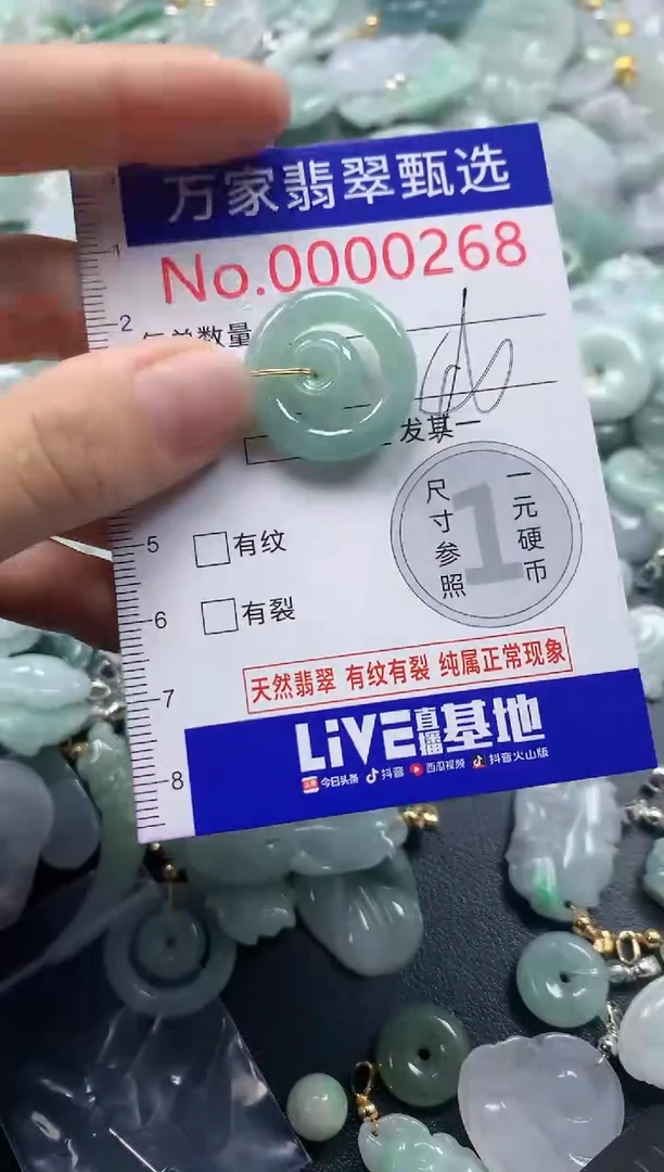 吊坠(不含链)未镶嵌翡翠0266