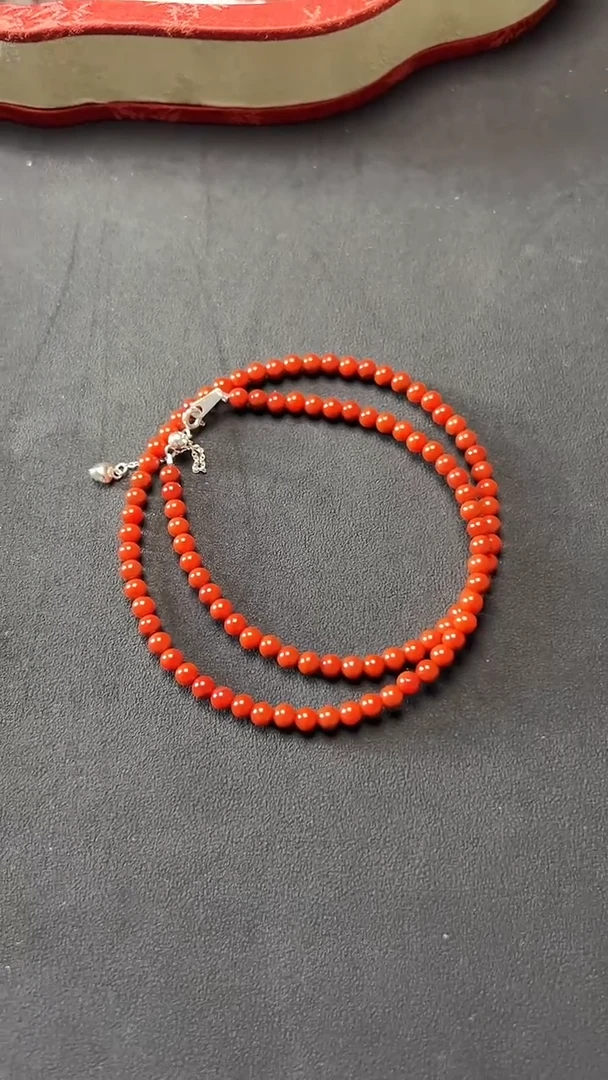 项链未镶嵌南红玛瑙卡4满色满肉