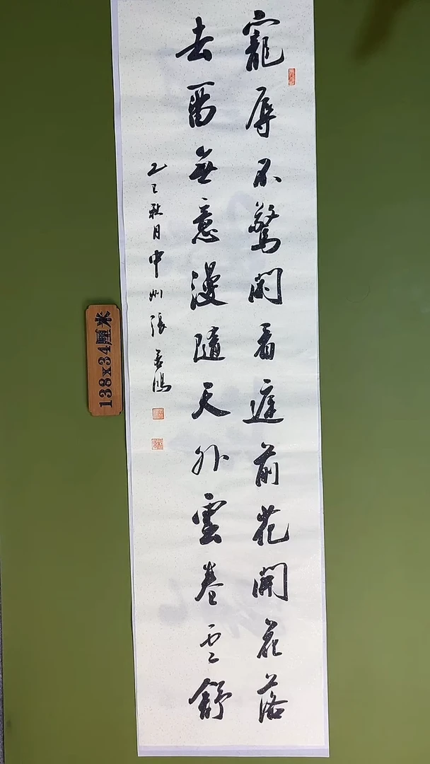 书法书法 张若鸿 尺寸138cm*34cm