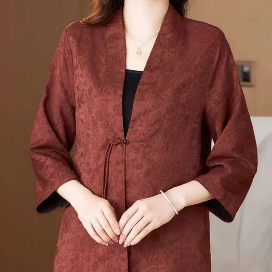 2025年新款复古中式高贵上衣