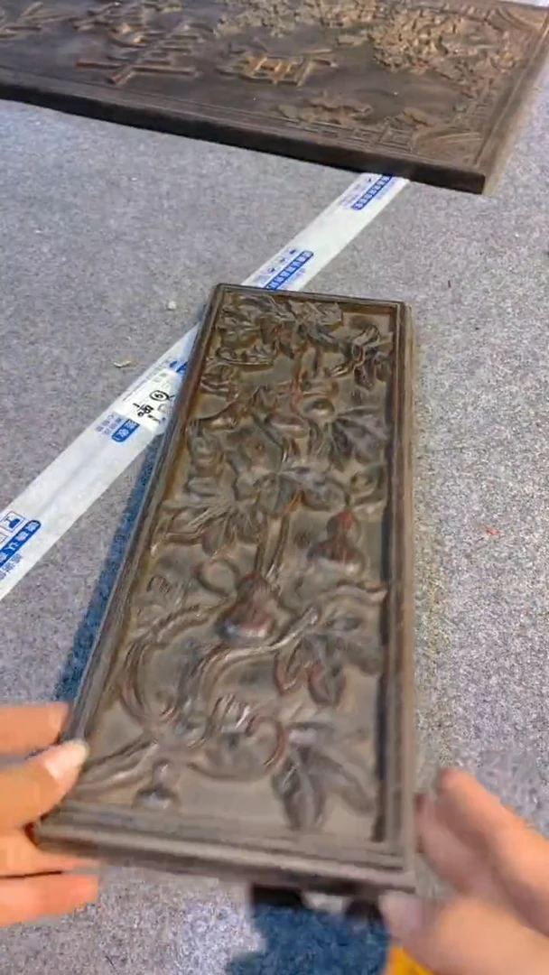 香榧木紫檀拆件雕刻板以直播间实物为准
