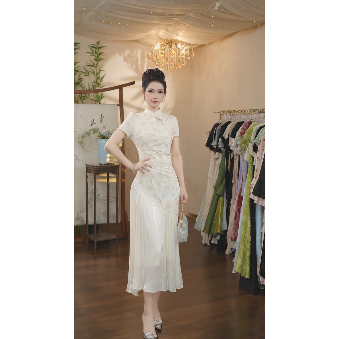 七姐原创-梨花扇-1296 连衣裙（P217）