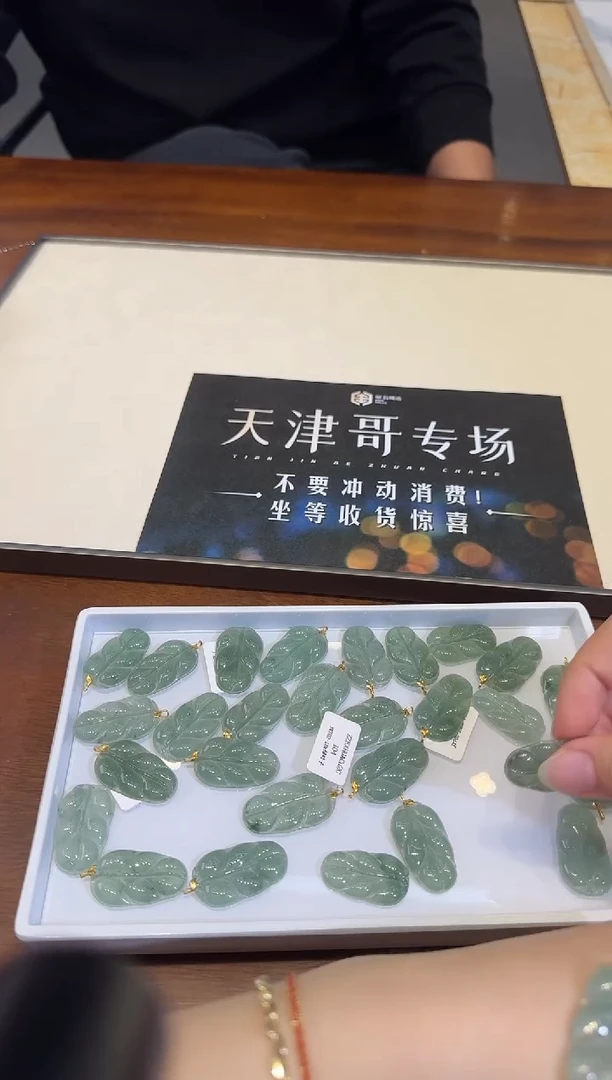 颈饰18K金镶嵌翡翠X1217-512-200多样性一件