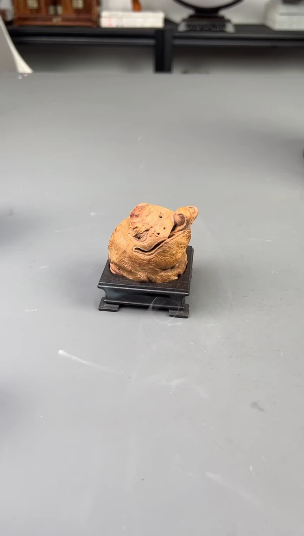 荔枝木把件荔枝木 金蟾