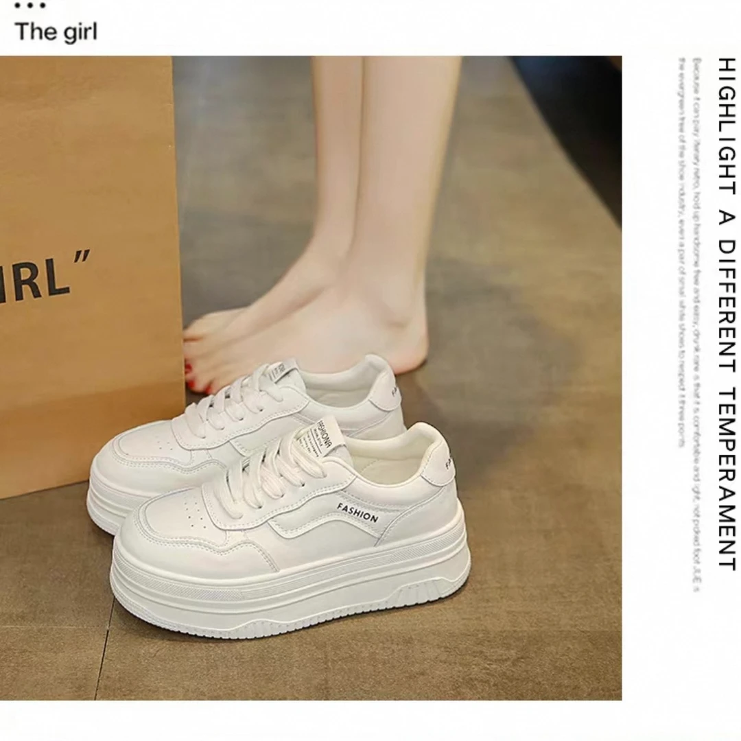 颖颖家#春夏新款松糕厚底小白鞋休闲时尚百搭