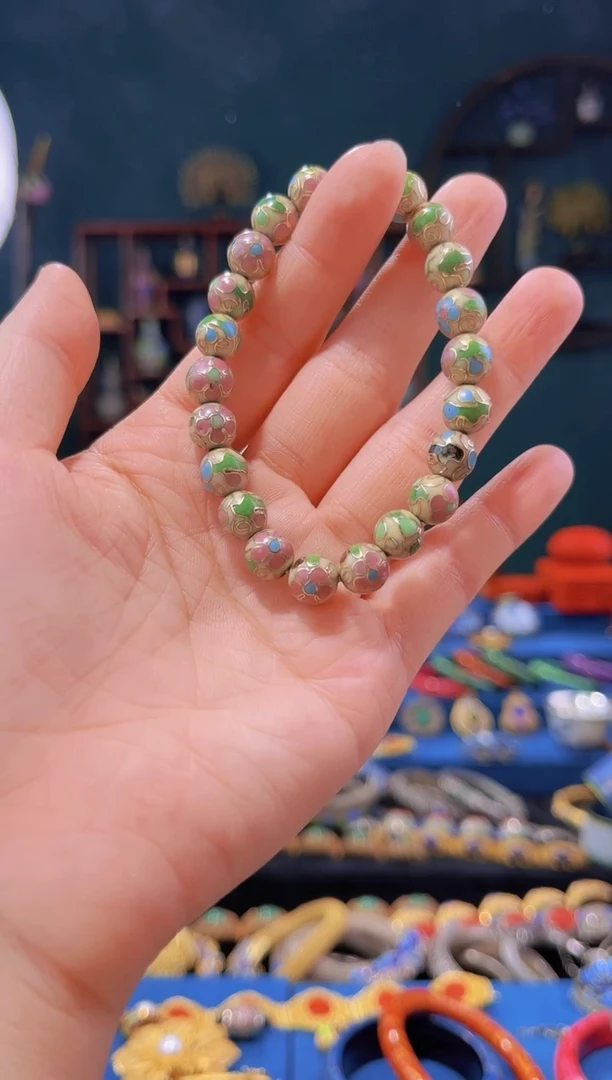 【闪购商品】非遗绝技 景泰蓝0.8手串 米