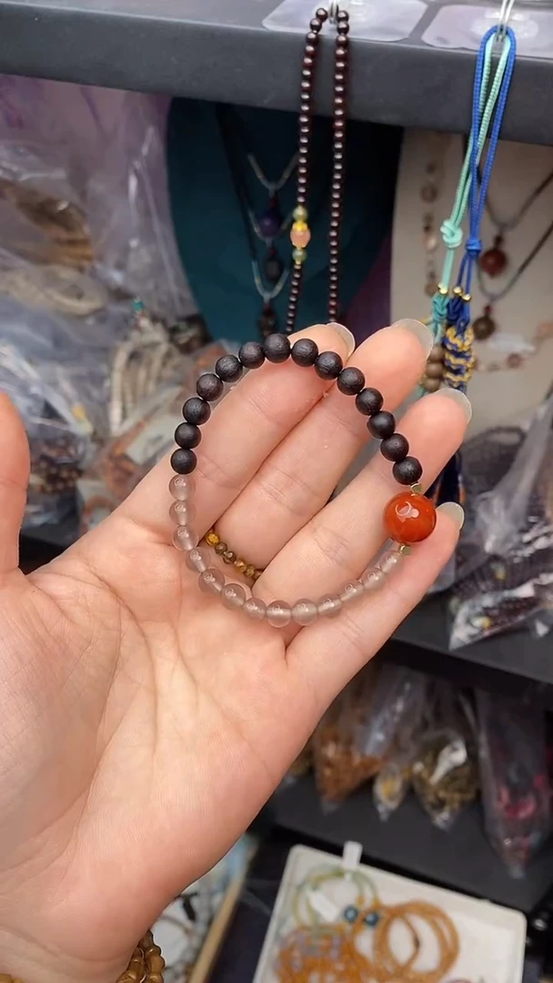 未镶嵌降真香手串降真香南红单圈