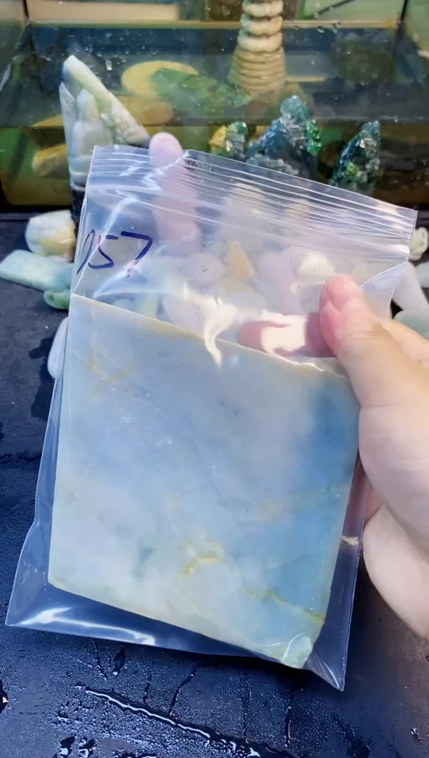 未镶嵌挂件翡翠植*美天然翡翠057
