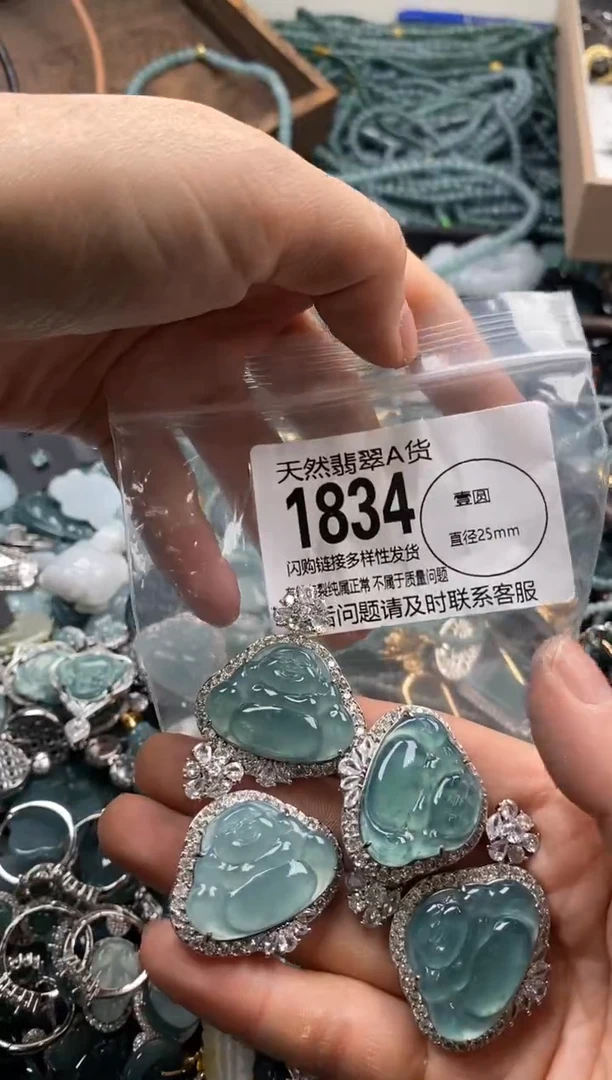 【闪购商品】翡翠颈饰未镶嵌多样性发其一1834