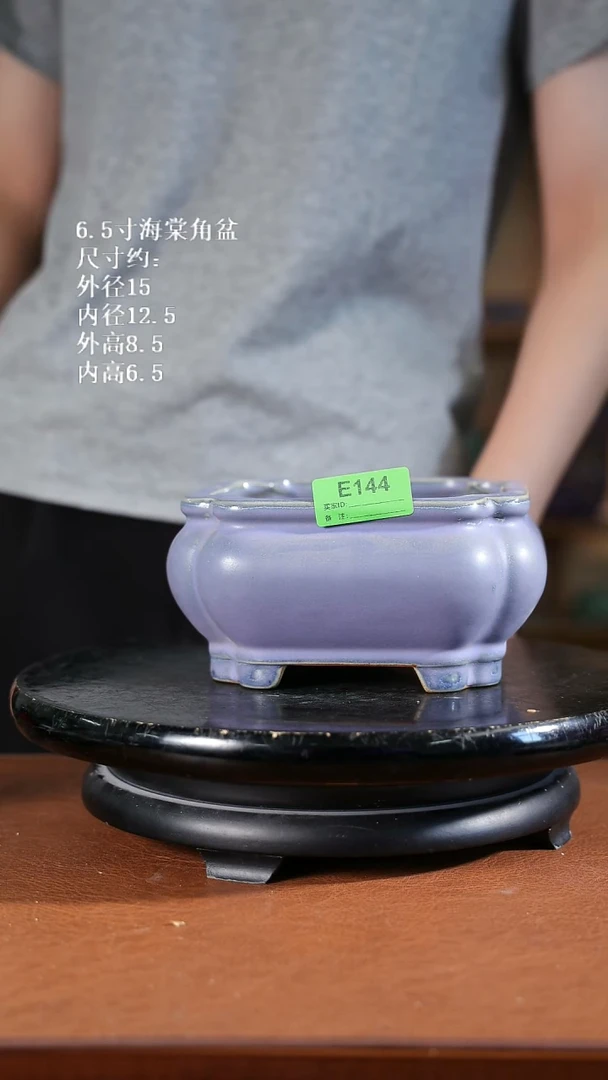 6.5寸海棠角盆 家居级144