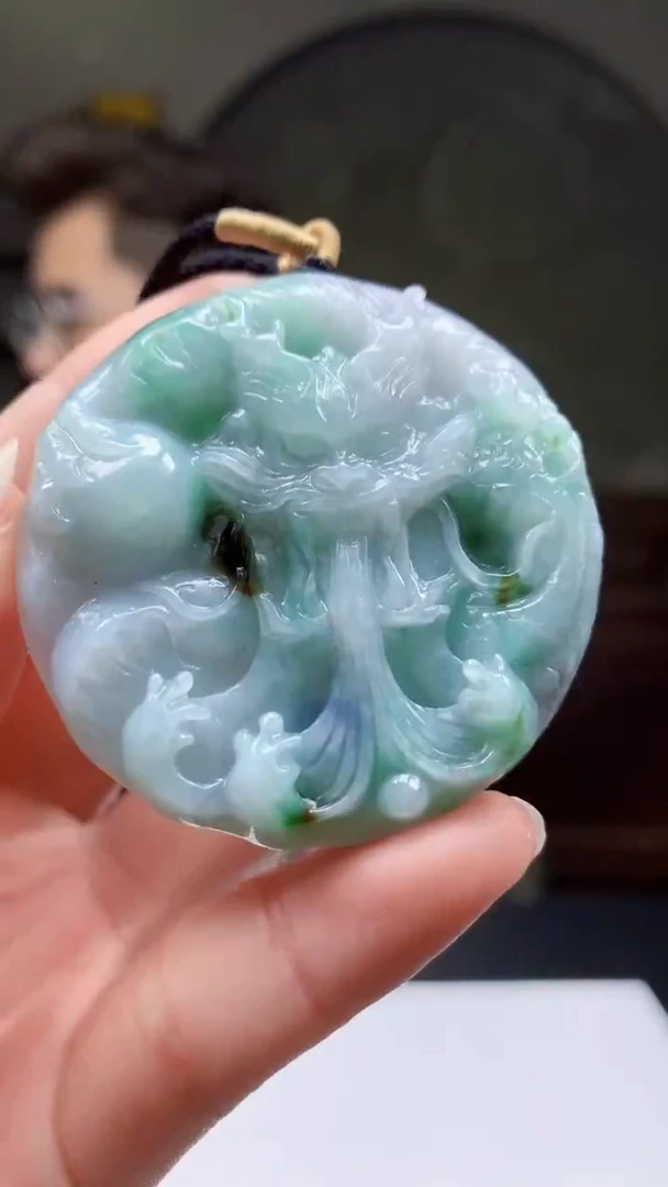 定制翡翠未镶嵌1097ry-毛货挂件23