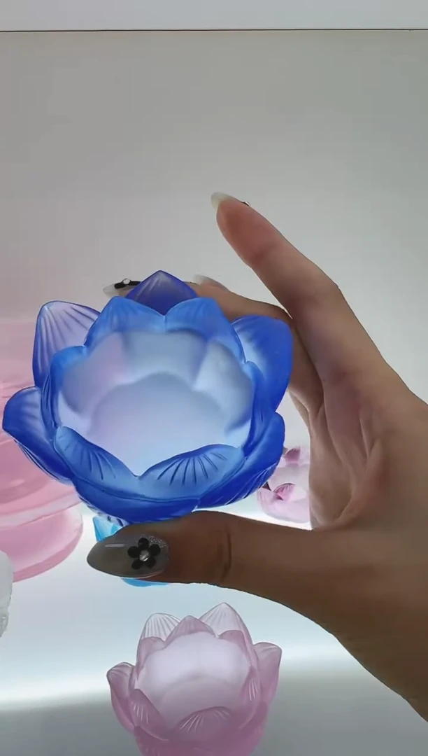 手工艺品琉璃古法琉璃烛台