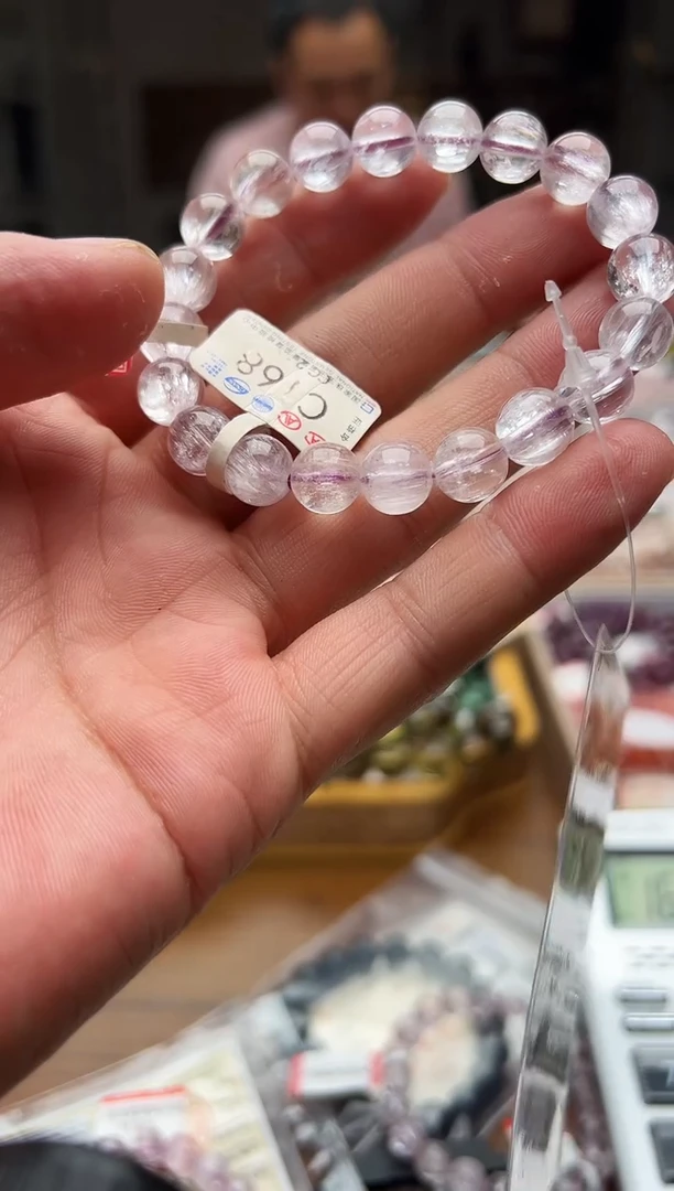 未镶嵌锂辉石手链T***?紫锂辉007