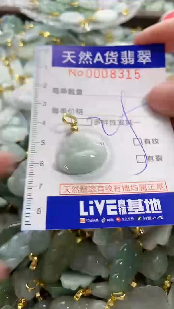 颈饰未镶嵌翡翠纯天然a货翡翠