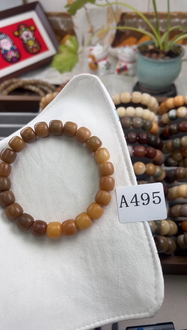 手串菩提根/象牙果再***夜a495 卡10 干磨瑕疵