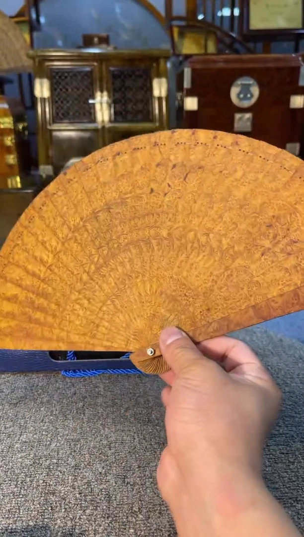 金丝楠金丝楠木瘤疤扇子