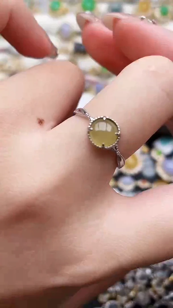 银S925镶嵌手链翡翠14