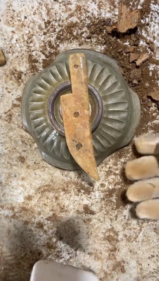 瓷片手工，手绘，陶瓷