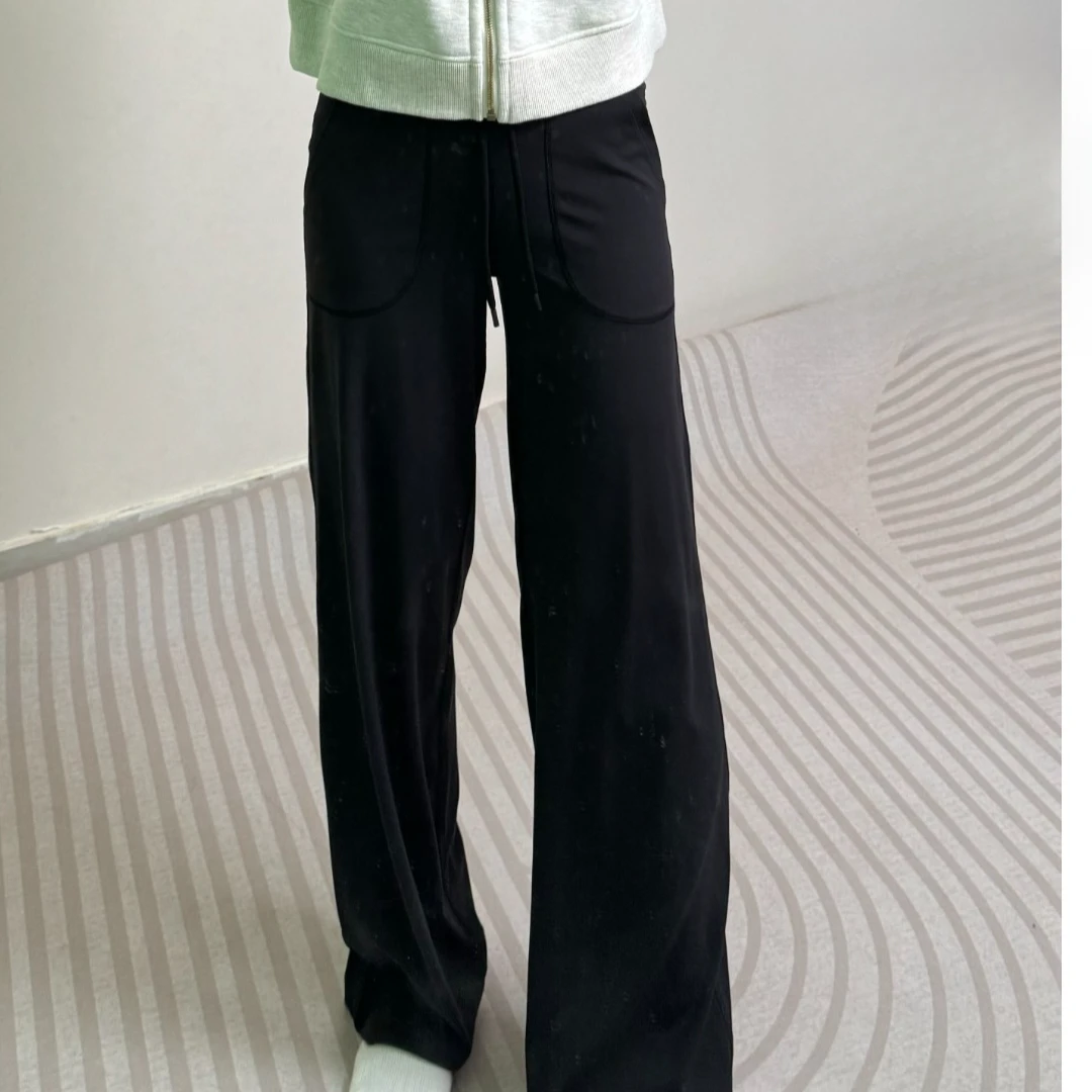 高腰时尚微喇瑜伽裤女装百搭显瘦一毛毛一样样am