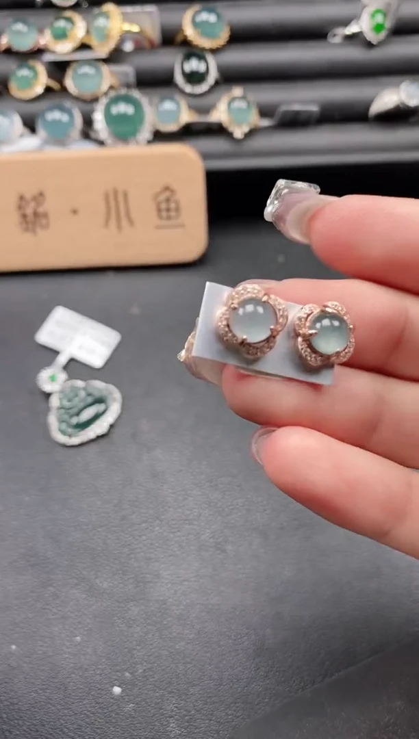 翡翠戒指银S925镶嵌51511