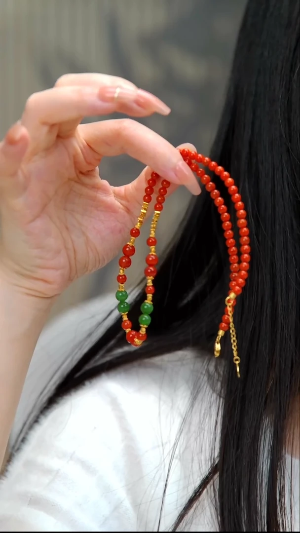 颈饰未镶嵌南红玛瑙南红设计款项链  多样性发一