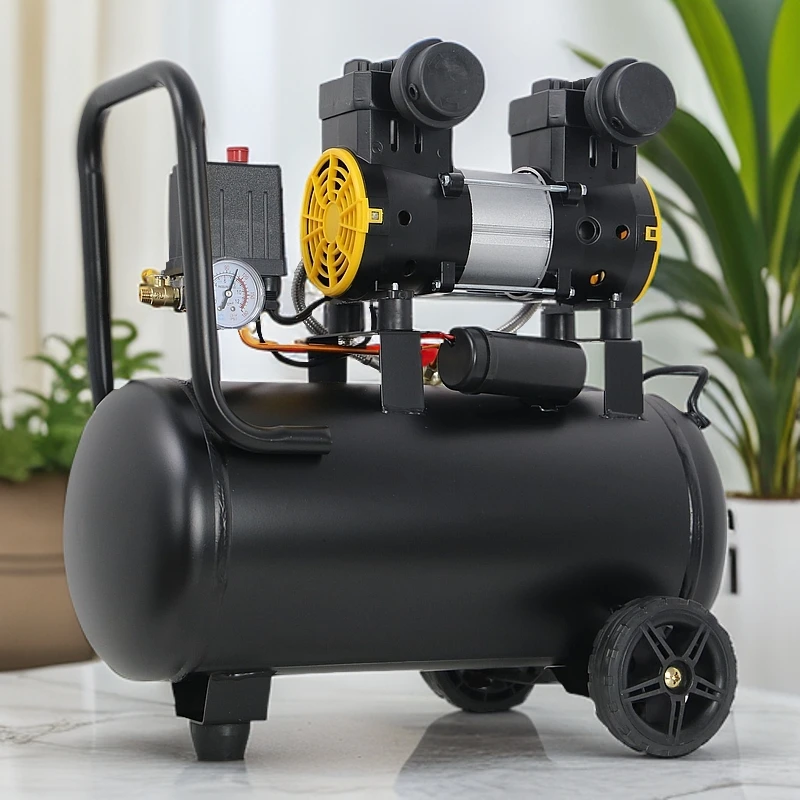 小型静音无油空压机木工家装气泵空气压缩机50升单机头（强劲款）
