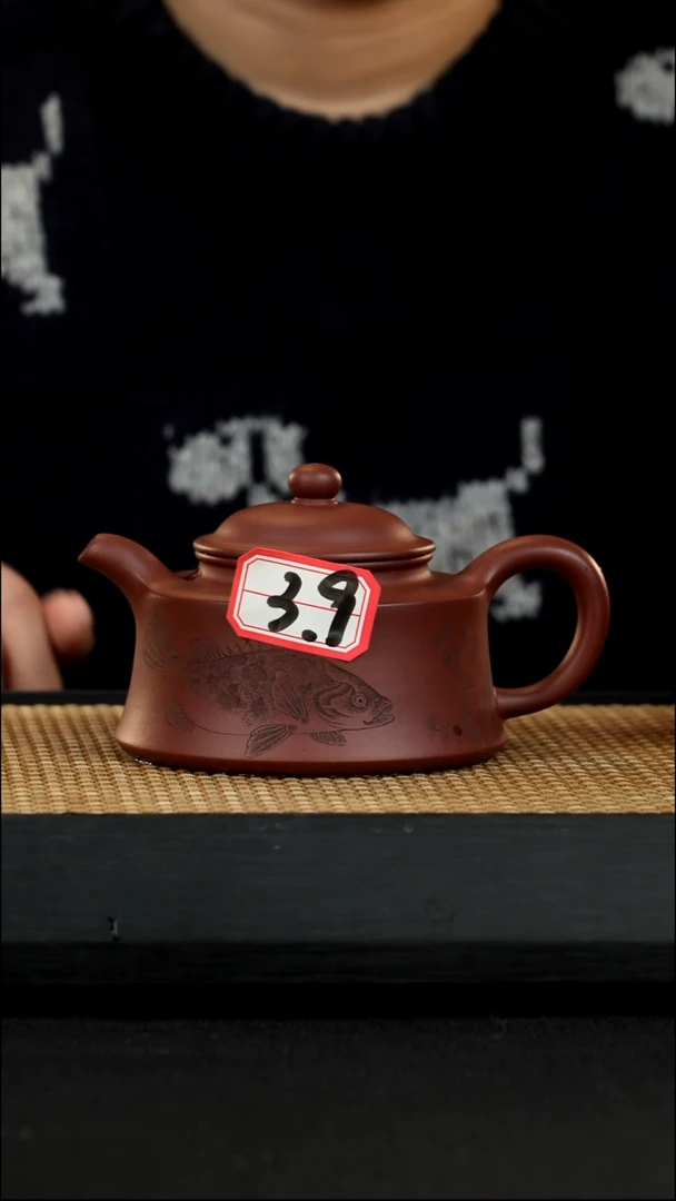 大***饼宜兴紫砂壶茶壶39