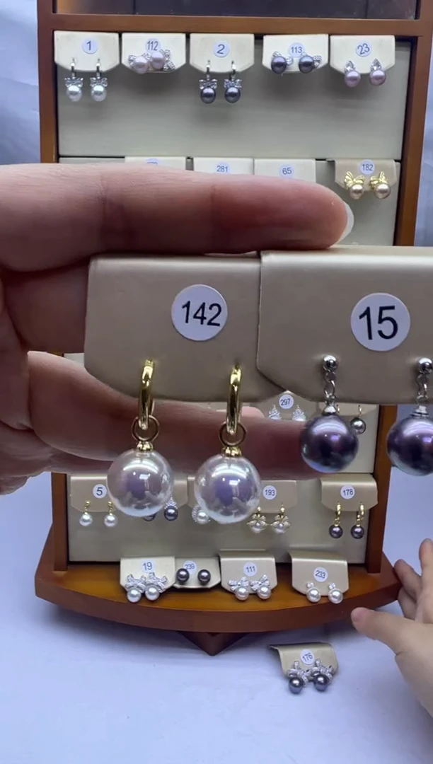 未镶嵌耳饰淡水珍珠142+15