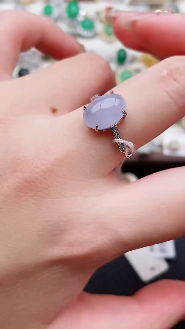 银S925镶嵌戒指翡翠62