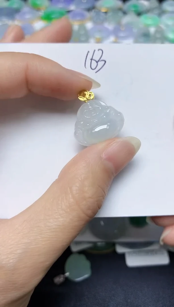 翡翠未镶嵌颈饰天然缅甸翡翠A货